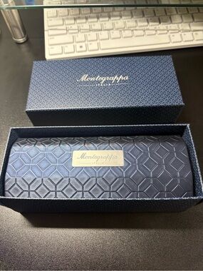 Montegrappa Navy Blue Pen, pen Case with Box